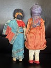 Vintage Handcrafted Indian Maharani And Maharajah Souvenir Dolls