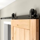 Ccjh 4-20ft Sliding Barn Door Hardware Closet Track Kit For Single double Door