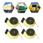  4 Pack  4  X 40  Winch Straps W  Flat Hook Flatbed Truck Trailer Tie Down Strap