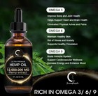 3x Organic Hemp Oil Ultra Premium Cold-pressed Support Stress Joint Hair Health