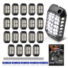 20pc Rock Lights For Jeep Truck Suv Atv Utv White Led 6000k Waterproof 12v Kit