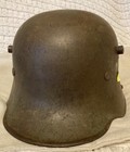 German Late Wwi Wwii Transitional Stahhelm Helmet Q66 No Liner Named Vintage