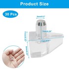 Biaungdo Clear Shelf Support Pegs  30 Pcs 5mm Plastic Pins