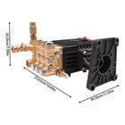 4000 Psi Pressure Washer Pump  3 4  Horizontal Shaft  4 Gpm  3400 Rpm  13hp