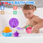 Baby Bath Toys For Kids Ages 1-3 Toddler Bath Toys Mold Free For 2-4 Bathtub San