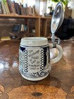 Vintage Detailed Munchen Germany Lidded German Beer Stein W  rzburg
