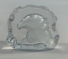 Bsa Boy Scouts Of America Eagle Scout Etched Glass Paperweight With Box