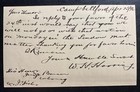1896 Campbellford Canada Postal Stationery Postcard Cover To Cobourg