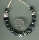 African Trade Beads Vintage Antique Venetian Old Glass Beads Mixed Skunk Eye