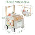 Baby Walker Push Toy  Adjustable Height   Speed  Prevents Bow Legs  Spring Ga   