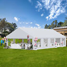 Gazebo Canopy Outdoor Tent Heavy Duty Wedding Party Event  Party 13-40ft  White