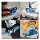 4 4 5inch Porcelain Tile Turbo Diamond Dry Cutting Saw Blade disc Grinder Wheel