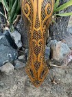Tribal Giraffe Hand Carved Wood Mask Wall Plaque Home Decor 39    X 6    Inches