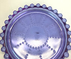 Vintage Boyd Heather Bloom Heatherbloom Neodymium Glass Alexandrite Coaster  5
