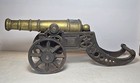 Muzzle Loading  Blk  Powder Salute Cannon On Cast Iron  Carriage English C 1900