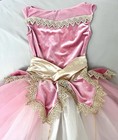 Weissman Girls Pink Velvet Tutu Dance Dress Sleeveless Size M Style 17423