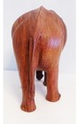  vintage hand Carved Wolid Wood Elephant Sculpture Statue 
