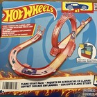 Hot Wheels Toy Car Track Set  Track Builder Playset Flame Stunt Pack With 16 Pcs