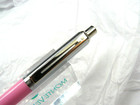 Sheaffer Sentinel Retractable Ball Point Pen Pink Barrel Chrome Cap Black Ink