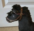 Antique German Pull Toy  Horse On Wheels Wood - For Repair 10  Tall 10  Long