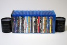 30 Used Empty Blu-ray Disc Cases Lot Replacement Cd Storage Plus Inserts