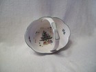 Vtg  Nikko Christmastime Candy Basket W handle