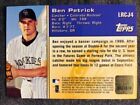 2000 Bowman s Best Ben Petrick Locker Room Collection Game Used Worn Jersey Rare