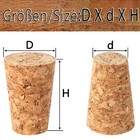 Tapered Corks For Bottles lab fishing wine jars plugs For Crafts diy    0 4  - 9 