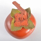 Japanese Persimmon Incense Holder Wajima Dry Lacquer By Fukuya Shinada W  Box Te