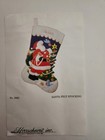 Vintage Herrschners Santa Felt Christmas Stocking Kit No 3063 Needlecraft
