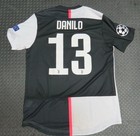 2019-20 Danilo Juventus Match Used Uefa Champions Soccer Shirt Game Worn Jersey