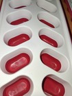 2 Rubbermaid Plastic Silicone Easy Release Ice Cube Tray Trays Red White 6013371