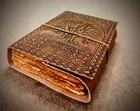 Handmade Tree Of Life Embossed Leather Bound 200 Page Unlined Unisex Journal