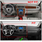 Black Dash Cover For 2007-2014 Silverado 1500 Ls Lt 1-piece Textured Overlay