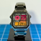 Casio Royale  sunrise  Custom Casio Royale Ae1200 Lcd Digital World Time Mod