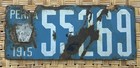 Old 15 Pa  Vintage 1915 Pennsylvania Porcelain Automobile License Plate 55269