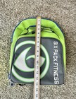 6 Pack Fitness Expedition Backpack Bag Meal Management Six Pack Neon Green