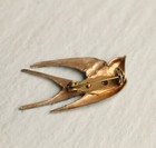 Swallow Bird Brooch  Blue Bird Pin  Gift For Mom  Antique Vintage Pin  Hand Pain