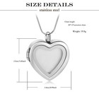 Carry Photo Heart Urn Necklace For Ashes W  Photo Ashes Memorial Ashes Necklaces