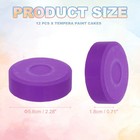 12 Pcs Washable Tempera 2 3 x0 7  Large Tempera Paint Cakes Purple
