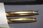 Vintage Centennial Pen And Mechanical Pencil Set Gold With Gray Case