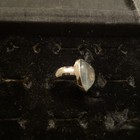 Vtg Silver Plated 70s Mood Ring Sz 5