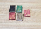 Dollhouse Christmas Books X5 Set 1 1 12 Scale Miniatures  blank Inside  Handmade