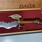 Steel Warrior Bardsley Dragon Daga Dagger Knife Bardsley In Wooden Box Free Sh