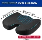 Dandychic Soft Memory Foam Seat Cushion For Office  Car  Airplane Seats  Anti Sl