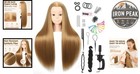 Mannequin Head 26 -28  Hair Styling Training Head Long Fiber Hair Cosmetology