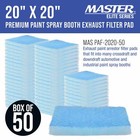Paint Spray Booth Exhaust Filter 20  X 20  50 Count  Arrestors Autobody Refinish