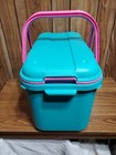 Eagle Craftstor Craft Sewing Tote Storage System Organizer Teal Pink Purple 