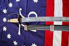American Revolutionary War Silver Hilt Sword Ca 1775