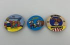 Vintage The Simpsons jetsons bullwinkle Pinback Pin Button Lot Preowned
